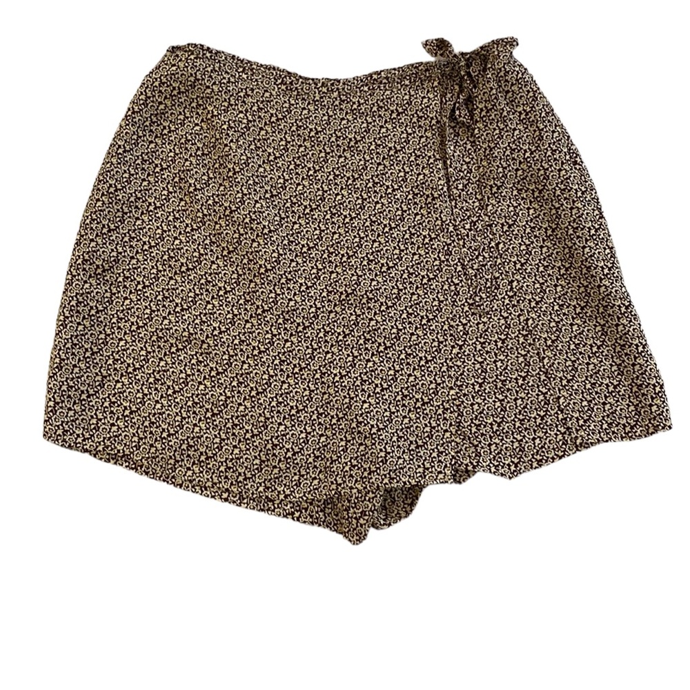Banana Republic Vintage Brown Floral Skort size 12